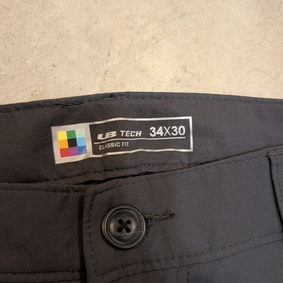 LB Tech Rainier Travel Chino Pants Gray Men's 36x29.5 - Picture 2 of 6